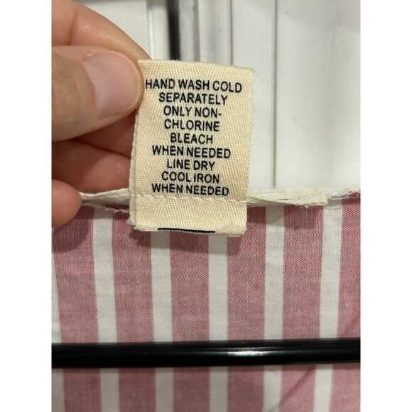 Indigo Thread Co. Striped Open Front Fringe Vest Crochet Details Sz XL - Picture 7 of 9